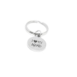 I Love My Squad Keychain Stainless Steel Round Charm 18mm Friendship Gift Team Spirit Accessory Group Gift For Best Friends