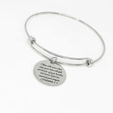 Faith Inspirational Habakkuk 2 3 Bible Verse Bracelet Stainless Steel Engraved Charm Christian Gift Religious Jewelry For Women Joyful Tears