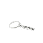 First My Mother Forever My Friend Keychain, Stainless Steel Gift For Mom Mothers Day Birthday Present Rectangular 8mm x 34mm Charm