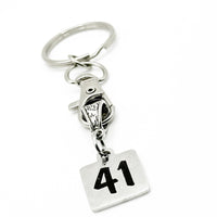 Stainless Steel 41 Keychain Biblical Meaning Number Charm Gift Symbol Of Renewal Faith And Strength Christian Inspirational Keychain