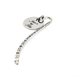 Jesus Is My King Bookmark With Stainless Steel Engraved Charm Silver Plated Faith Gift From JKCE Designs Inspirational Christian Accessory