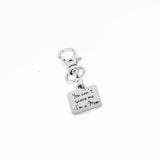 You Cant Scare Me Im A Mom Stainless Steel Engraved Charm Clip On Keychain Funny Gift For Moms
