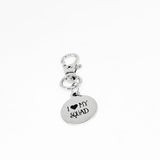I Love My Squad Clip On Charm Stainless Steel Engraved Friendship Keychain Gift For Friends Team Sisters Bridesmaids Matching Charm
