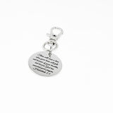Habakkuk 2 3 Clip On Charm Stainless Steel Engraved Christian Keychain Faith Gift Scripture Jewelry Encouragement Bible Verse Charm