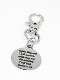 Isaiah 65 24 Clip On Charm Stainless Steel Bible Verse Charm Faith Based Gift Religious Keychain Christian Jewelry Encouragement Gift