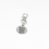 Isaiah 65 24 Clip On Charm Stainless Steel Bible Verse Charm Faith Based Gift Religious Keychain Christian Jewelry Encouragement Gift