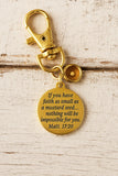 Mustard Seed Faith Charm Matthew 17 20 Gold Stainless Steel Engraved Bible Verse Clip On Charm Inspirational Christian Gift