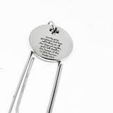 Psalm 23 6 Stainless Steel Engraved Charm Paperclip Bookmark Christian Gift
