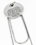 Romans 8 28 Stainless Steel Engraved Charm Paperclip Bookmark Christian Gift