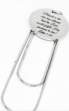 Blessed Is She Who Has Believed Charm Paperclip Bookmark Luke 1 45 Faith Gift