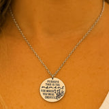 Perhaps This Is The Moment Necklace Stainless Steel Engraved Charm Esther 4 14 Faith Jewelry