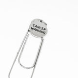 Cancer Warrior Bookmark Stainless Steel Paperclip Encouragement Gift