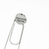Fabulous Stylist Stainless Steel Paperclip Bookmark Perfect Gift For Hair Stylists