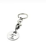 Jesus Is My King Keychain Stainless Steel Engraved Charm With Cross Cut Out Christian Faith Gift From JKCE Designs Religious Accessory