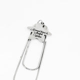 Mermaid Kisses And Starfish Wishes Stainless Steel Charm Paperclip Bookmark