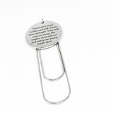 Those Who Hope In The Lord Isaiah 40 31 Stainless Steel Engraved Charm Paperclip Bookmark