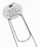 Matthew 11 28 Stainless Steel Engraved Charm Paperclip Bookmark Christian Gift
