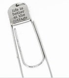 Life Is Better At The Cottage Stainless Steel Paperclip Bookmark Gift