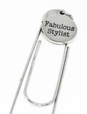 Fabulous Stylist Stainless Steel Paperclip Bookmark Perfect Gift For Hair Stylists