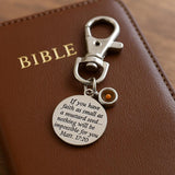 Genuine Mustard Seed Faith Clip On Charm With Scripture Engraving