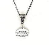 Proverbs 19 21 Necklace Engraved Scripture Charm Faith Jewelry Purpose Of The Lord Necklace
