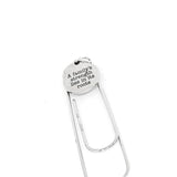 A Familys Strength Lies In Its Roots Bookmark Stainless Steel Engraved Charm Family Gift Paperclip Bookmark