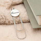 Gramma Engraved Paperclip Bookmark Stainless Steel Charm Oversized Page Holder Gift For Grandma