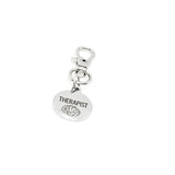 Therapist Clip On Charm Stainless Steel Engraved Keychain Accessory Mental Health Gift For Counselors Psychologists And Therapists