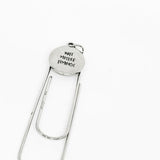 Wife Mother Feminist Paperclip Bookmark Stainless Steel Engraved Charm Empowering Gift For Women