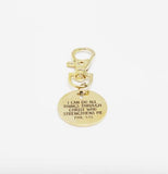 I Can Do All Things Through Christ Clip On Charm Engraved Stainless Steel Scripture Keychain Purse Or Backpack Accessory Gift