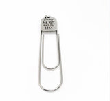 Pray More Worry Less Paperclip Bookmark Faith Gift Christian Stainless Steel Engraved Charm Inspirational Religious