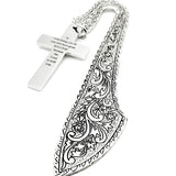Success Scripture Cross Bookmark Stainless Steel Bible Verse Faith Bookmark Christian Gift Inspirational Religious Bookmark