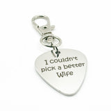 I Couldn't Pick A Better Wife Guitar Pick Charm Clip On Gift For Wife Music Lover Anniversary Valentines Gift