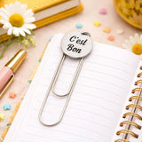 Cest Bon French Quote Paperclip Bookmark Stainless Steel Engraved Charm Minimalist Planner Book Accessory Gift