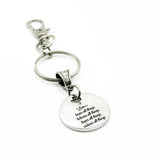 Christian Love Scripture Keychain Stainless Steel Faith Gift Cross Charm Inspirational Bible Verse Keychain For Her Or Him