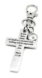 Mustard Seed Faith Cross Clip On Charm Stainless Steel Christian Gift Scripture Charm Matt 17 21 Inspirational Faith Gift