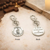 Saint Giles Patron Saint Of The Disabled Clip On Charm Faith Gift Disability Awareness Catholic Saint Charm From JKCE Designs