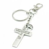 Mustard Seed Faith Cross Clip On Keychain Stainless Steel Christian Keychain Scripture Gift Matt 17 21 Inspirational Faith