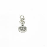 John 14 6 Scripture Clip On Charm Stainless Steel Faith Charm Bible Verse Bag Charm Christian Gift Inspirational Accessory