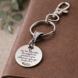 Psalm 91 11 Keychain Stainless Steel Christian Keychain Angel Protection Scripture Faith Gift With Cross Cutout