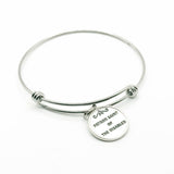 Saint Giles Patron Saint Of The Disabled Bracelet Catholic Faith Jewelry Disability Awareness Gift Silver Bangle From JKCE Designs
