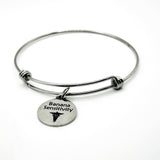 Banana Sensitivity Medical Condition Charm Bracelet Stainless Steel Expanding Bangle Food Sensitivity Awareness Jewelry