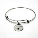 High Gluten Sensitivity Medical Condition Charm Bracelet Stainless Steel Expanding Bangle Food Sensitivity Awareness Jewelry
