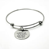 Psalm 4 8 Bracelet In Peace I Will Lie Down And Sleep Christian Scripture Expanding Bangle Faith Jewelry Gift