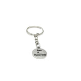 Even If Daniel 3 18 Faith Charm Keychain Stainless Steel Christian Scripture Keyring Gift
