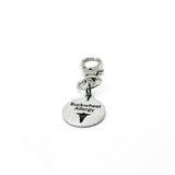Buckwheat Allergy Medical Alert Clip On Charm Stainless Steel Allergy Awareness Emergency Tag