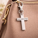 I Am A Child Of God Cross Clip On Charm