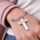 First Holy Communion Cross Charm Bracelet