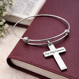 First Holy Communion Cross Charm Bracelet