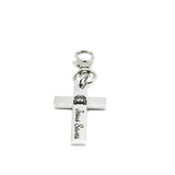 Jesus Saves Cross Clip On Charm